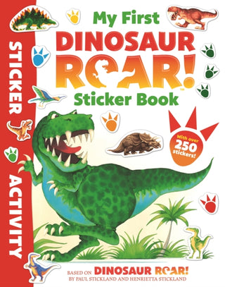 Cover image for 9781408378823 - The World of Dinosaur Roar: My First Dinosaur Roar Sticker Book