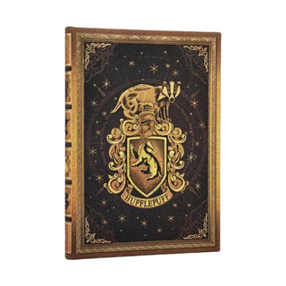 Cover image for 9781408765173 - Hufflepuff Journal Midi Custom Lined Hardcover, 144pg, 120GSM by Paperblanks (Harry Potter Collection)
