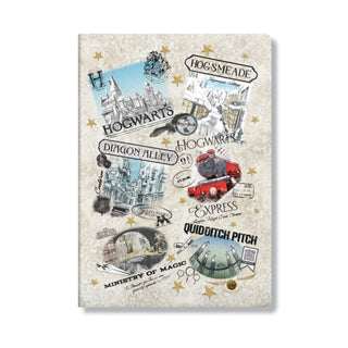 Cover image for 9781408765746 - The Wizarding World (Harry Potter Collection) A4 Lined Cahier