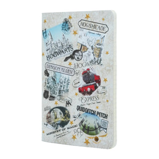 Cover image for 9781408765814 - The Wizarding World Notebook A6 Unlined Cahier, 80pg, 100GSM by Paperblanks (Harry Potter Collection)