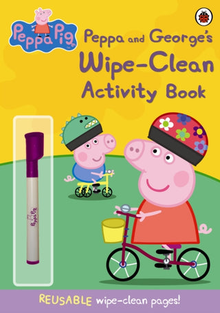 Cover image for 9781409308621 - Peppa Pig: Peppa and George's Wipe-Clean Activity Book