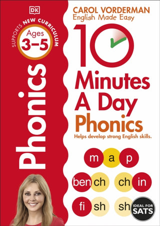 Cover image for 9781409341413 - 10 Minutes A Day Phonics, Ages 3-5 (Preschool)
