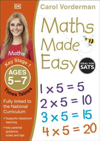 Cover image for 9781409344896 - Maths Made Easy: Times Tables, Ages 5-7 (Key Stage 1)