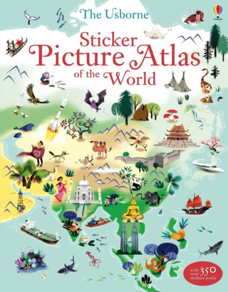 Cover image for 9781409550013 - Sticker Picture Atlas of the World