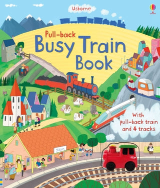 Cover image for 9781409550341 - Pull-back Busy Train Book