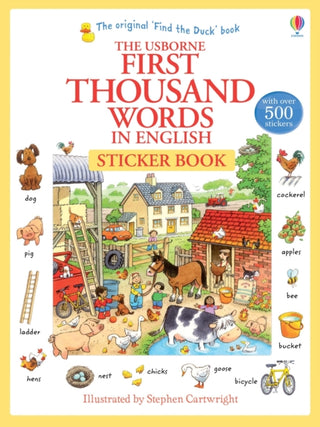 Cover image for 9781409570400 - First Thousand Words in English Sticker Book