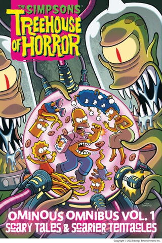 Cover image for 9781419737121 - The Simpsons Treehouse of Horror Ominous Omnibus Vol. 1: Scary Tales & Scarier Tentacles