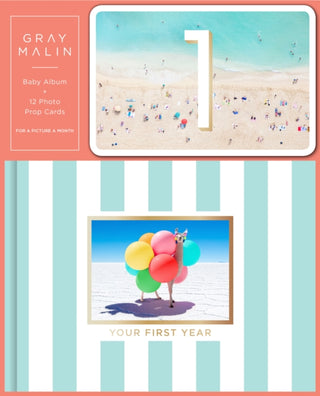 Cover image for 9781419743771 - Gray Malin: Baby Album and 12 Photo Prop Cards Boxed Set