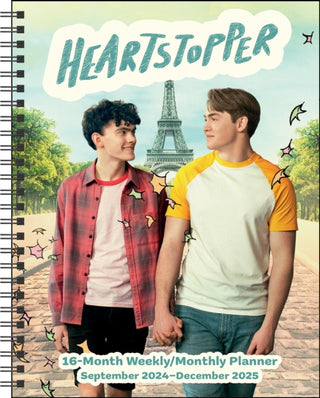 Cover image for 9781419770647 - Heartstopper 16-Month 2024-2025 Weekly/Monthly Planner Calendar with Bonus Stickers