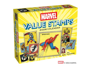 Cover image for 9781419782985 - Marvel Value Stamps 2026 Day-to-Day Calendar