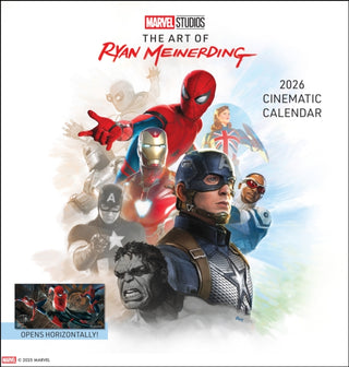 Cover image for 9781419784354 - Marvel Studios: The Art of Ryan Meinerding 2026 Cinematic Wall Calendar