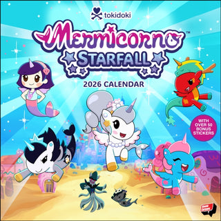 Cover image for 9781419784361 - Mermicorno: Starfall 2026 Wall Calendar with 50 Bonus Stickers