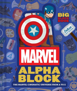 Cover image for 9781419784552 - Marvel Alphablock: Deluxe Gift Edition (An Abrams BIG Block Book)