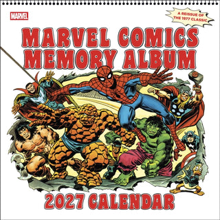 Cover image for 9781419791253 - Marvel Comics Memory Album 2027 Wall Calendar: A Reissue of the 1977 Classic