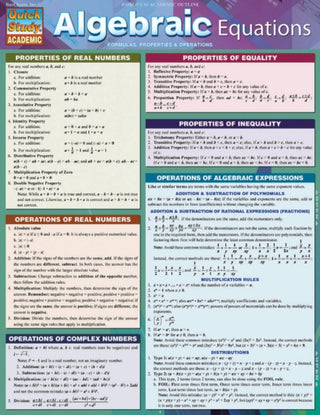 Cover image for 9781423222668 - Algebraic Equations
