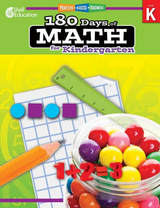 Cover image for 9781425808037 - 180 Days™: Math for Kindergarten
