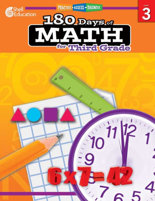 Cover image for 9781425808068 - 180 Days™: Math for Third Grade