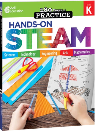 Cover image for 9781425825270 - 180 Days™: Hands-On STEAM for Grade K
