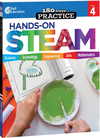 Cover image for 9781425825317 - 180 Days™: Hands-On STEAM for Grade 4
