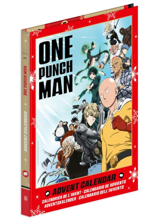 Cover image for 9781427888549 - One Punch Man: The Official Advent Calendar: 24 Days of Exclusive Gifts and Surprises