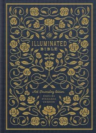 Cover image for 9781433558313 - ESV Illuminated Bible, Art Journaling Edition (Cloth over Board, Navy)