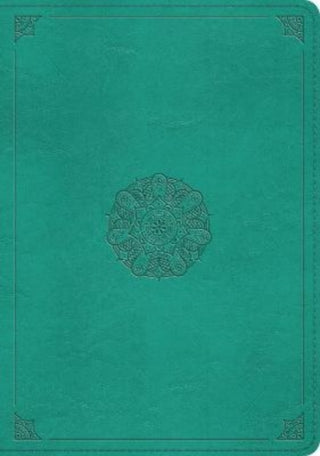 Cover image for 9781433581748 - ESV Study Bible (TruTone, Turquoise, Emblem Design)