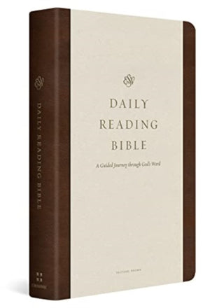 Cover image for 9781433591365 - ESV Daily Reading Bible – A Guided Journey through God`s Word (TruTone, Brown)