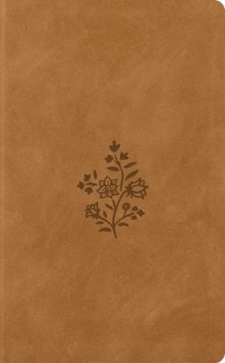 Cover image for 9781433593192 - ESV Vest Pocket New Testament with Psalms and Proverbs, Red Letter (TruTone, Nubuck Caramel, Wildflower Design)