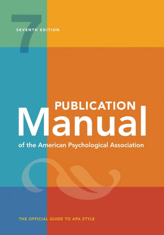 Cover image for 9781433832161 - Publication Manual (OFFICIAL) 7th Edition of the American Psychological Association