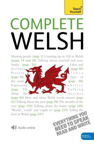 Cover image for 9781444102345 - Complete Welsh Beginner to Intermediate Book and Audio Course