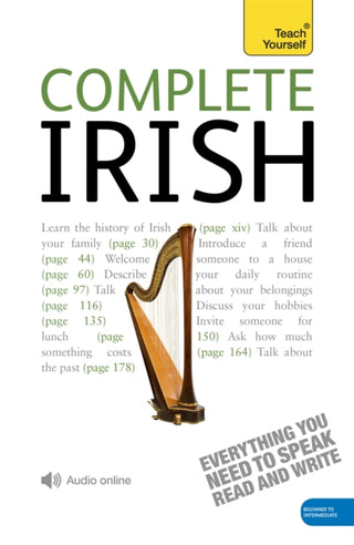 Cover image for 9781444102352 - Complete Irish Beginner to Intermediate Book and Audio Course