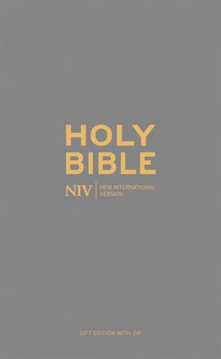 Cover image for 9781444702910 - NIV Pocket Charcoal Soft-tone Bible with Zip