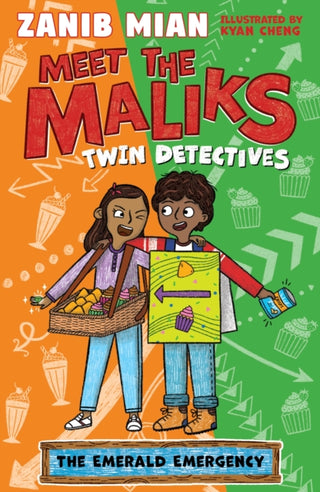 Cover image for 9781444934571 - Meet the Maliks – Twin Detectives: The Emerald Emergency