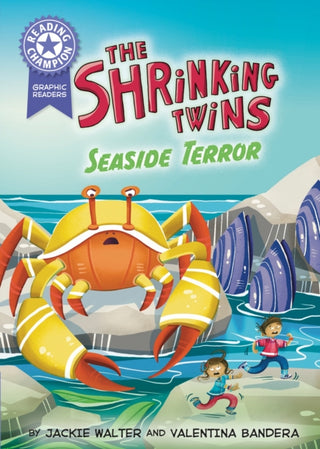 Cover image for 9781445193557 - Reading Champion: Graphics: The Shrinking Twins: Seaside Terror
