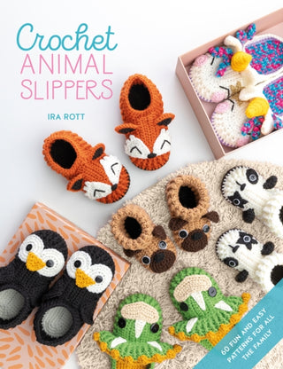 Cover image for 9781446308356 - Crochet Animal Slippers