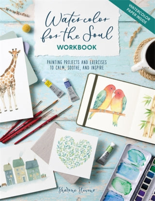 Cover image for 9781446318102 - Watercolor for the Soul Workbook