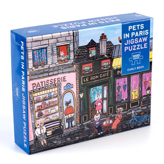 Supplemental image for 9781454947738 - Pets in Paris 1,000-Piece Jigsaw Puzzle