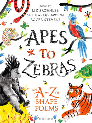 Cover image for 9781472929525 - Apes to Zebras: An A-Z of Shape Poems