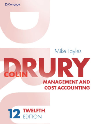 Cover image for 9781473791244 - Management and Cost Accounting