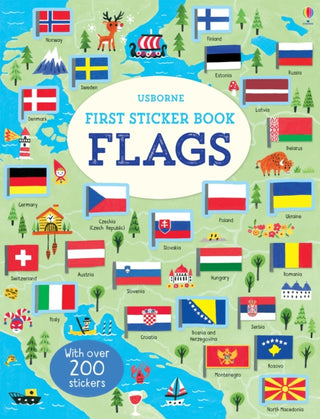 Cover image for 9781474937030 - First Sticker Book Flags