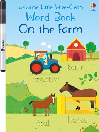 Cover image for 9781474968157 - Little Wipe-Clean Word Book On the Farm