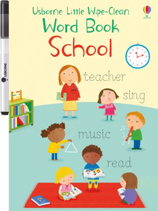 Cover image for 9781474968171 - Little Wipe-Clean Word Book School