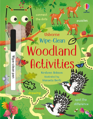 Cover image for 9781474968591 - Wipe-Clean Woodland Activities