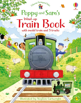 Cover image for 9781474974936 - Poppy and Sam's Wind-up Train Book