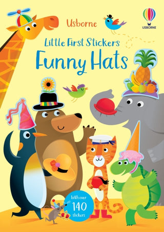 Cover image for 9781474986540 - Little First Stickers Funny Hats