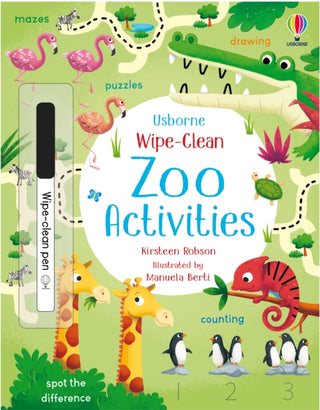Cover image for 9781474986847 - Wipe-Clean Zoo Activities