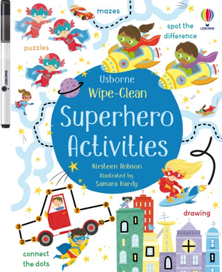 Cover image for 9781474986854 - Wipe-Clean Superhero Activities