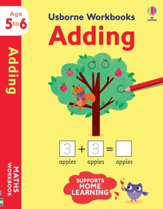 Cover image for 9781474990943 - Usborne Workbooks Adding 5-6