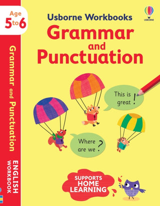 Cover image for 9781474990967 - Usborne Workbooks Grammar and Punctuation 5-6