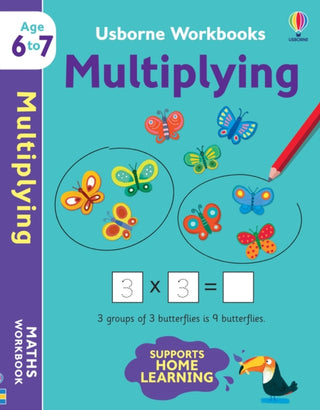 Cover image for 9781474990981 - Usborne Workbooks Multiplying 6-7